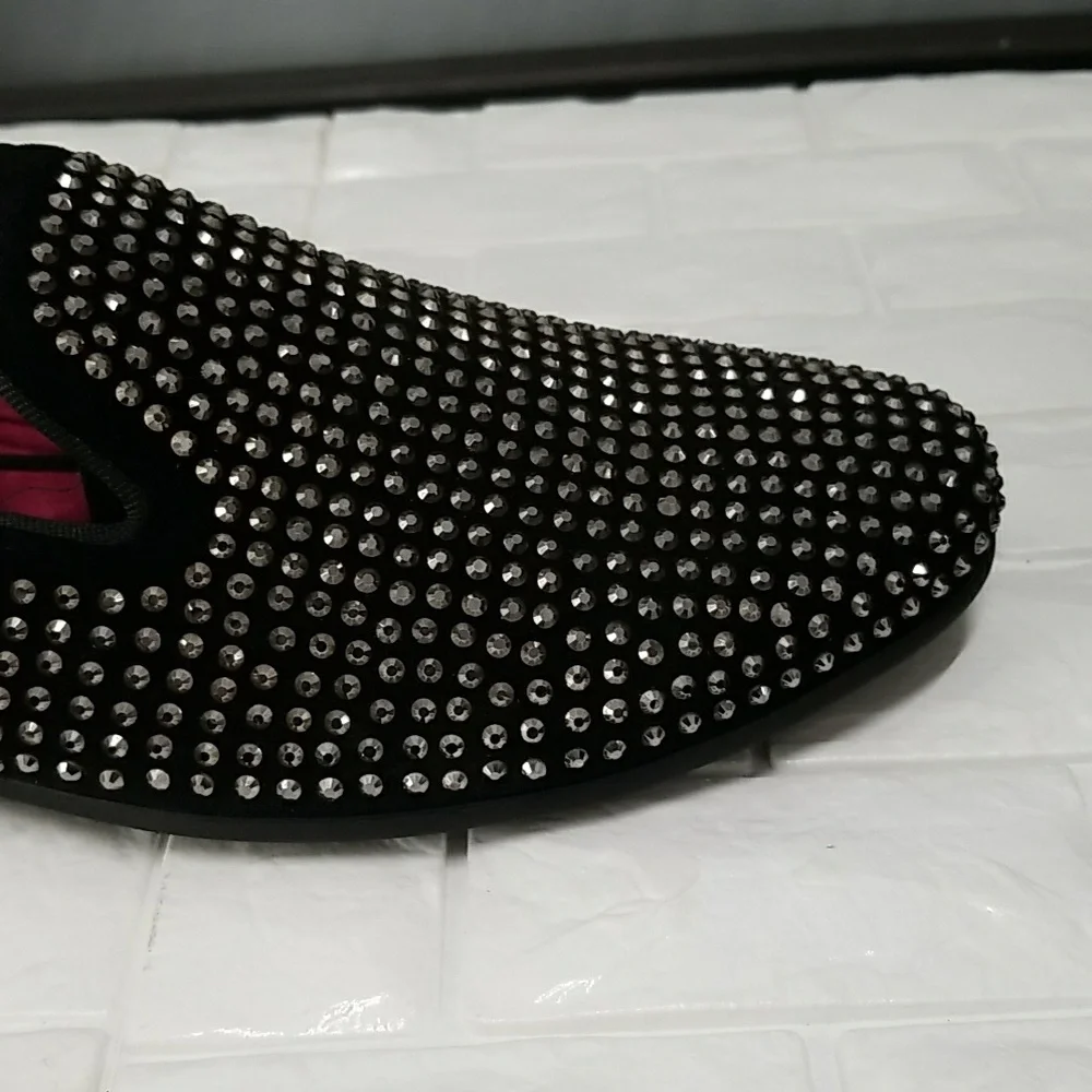 Steve Madden Men's Caviar Rhinestone Loafers - Size 11 - Picture 5 of 10
